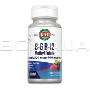 KAL, B-6 B-12 Methyl Folate, 60 Micro Tablets