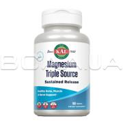 KAL, Magnesium Triple Source, 100 Tablets