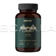 Mind Shi, 4Mushroom Complex 1000 mg, 60 VegCaps