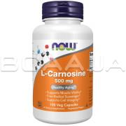Now Foods, L-Carnosine 500 mg, 100 Veg Capsules