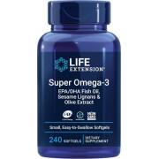 Life Extension, Super Omega-3, EPA/DHA Fish Oil, Sesame Lignans & Olive Extract, 240 Softgels