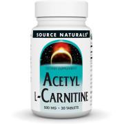 Source Naturals, Acetyl L-Carnitine 500 mg, 30 Tablets