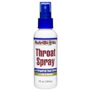 NutriBiotic, Throat Spray with Grapefruit Seed Extract plus Zinc & Menthol, 118 ml