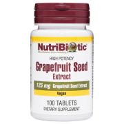 NutriBiotic, Grapefruit Seed Extract 125 mg, High Potency, 100 Tablets