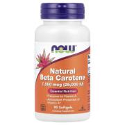 Now Foods, Natural Beta Carotene 7500 mcg (25000 IU), 90 Softgels