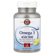 KAL, Omega 3 450/300, 60 Softgels