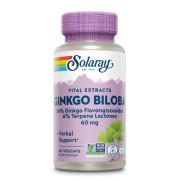Solaray, Vital Extracts, Ginkgo Biloba 60 mg, 60 VegCaps