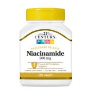 21st Century, Niacinamide 500 mg, Prolonged Release, 110 Tablets