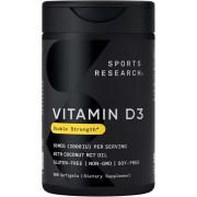 Sports Research, Vitamin D3 50 mcg (2000 IU), 360 Softgels
