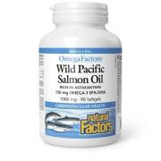 Natural Factors, Wild Pacific Salmon Oil 1000 mg, OmegaFactors®, 120 Softgels