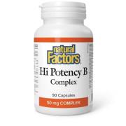 Natural Factors, Hi Potency B Complex, 90 Capsules