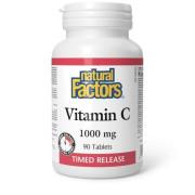 Natural Factors, Vitamin C 1000 mg, Time Release, 90 Tablets