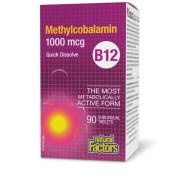Natural Factors, B12 Methylcobalamin 1000 mcg, 90 Sublingual Tablets