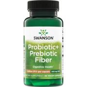 Swanson, Probiotic + Prebiotic Fiber, 60 Vegan Capsules