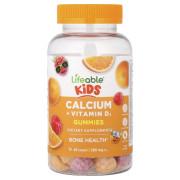 Lifeable, Kids, Calcium + Vitamin D3 Gummies, 60 Count