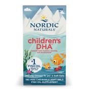 Nordic Naturals, Childrens DHA™, Ages 3+, 180 Mini Chewable Soft Gels