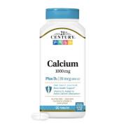 21st Century, Calcium 1000 mg Plus D3, 90 Tablets