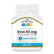 21st Century, Iron 65 mg, 120 Tablets