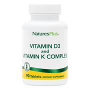 NaturesPlus, Vitamin D3 and Vitamin K Complex, 90 Tablets